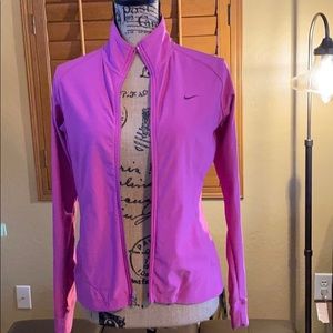 Nike Fit Dry workout jacket (92% 8% Spandex)